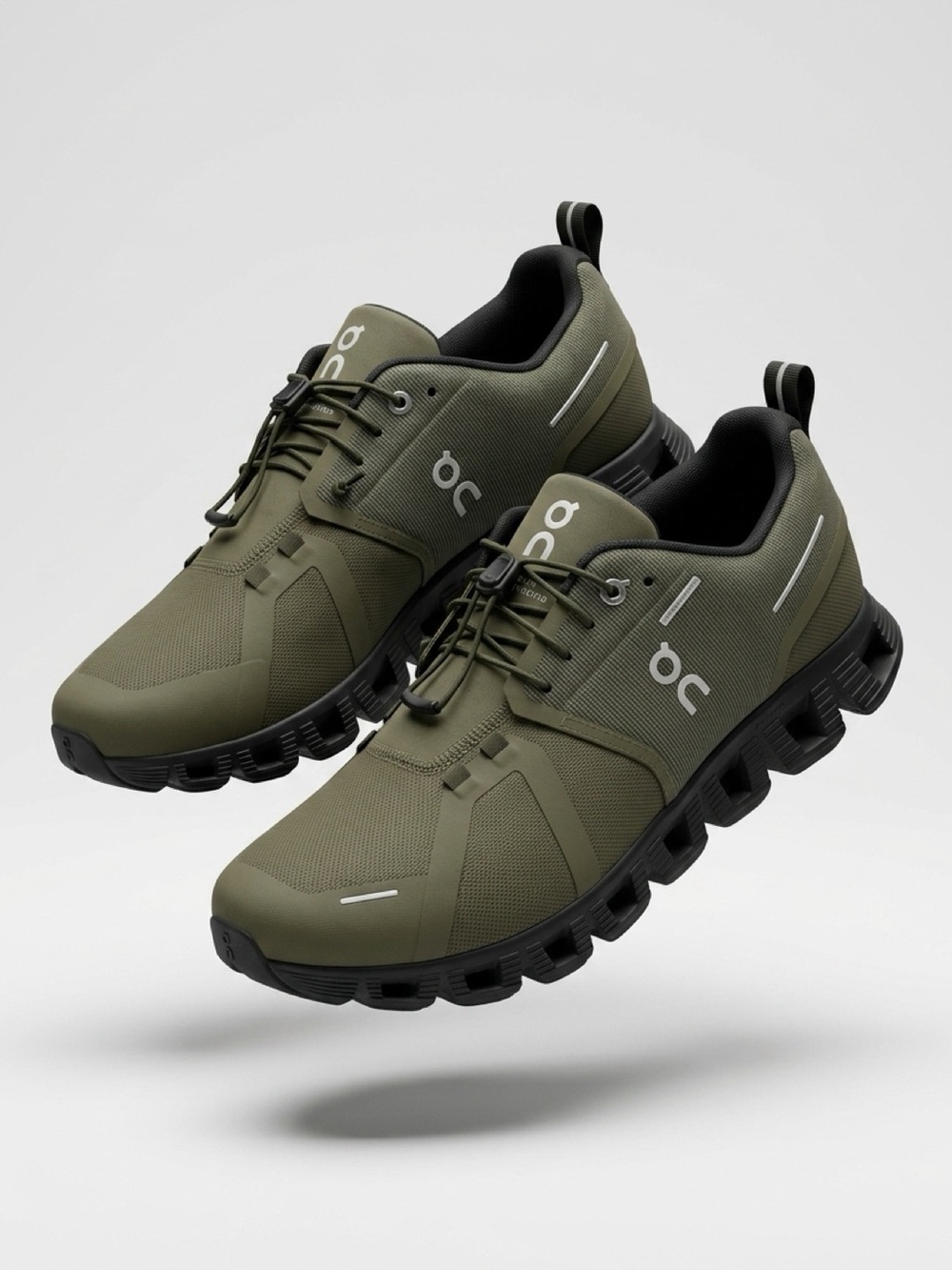 On Running Men’s Athletic Shoe in Olive Green and Black and Waterproof #onshoes